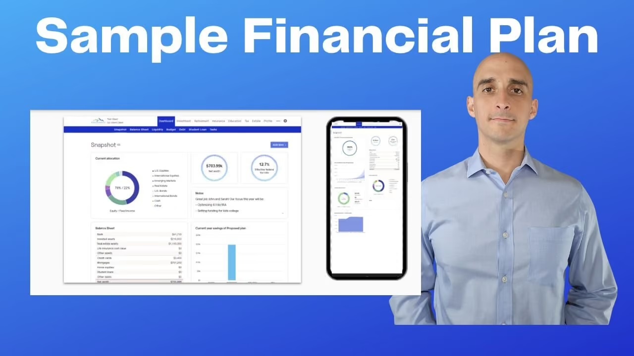 Sample Financial Plan: Steve and Amanda Doe's Example Financial Plan